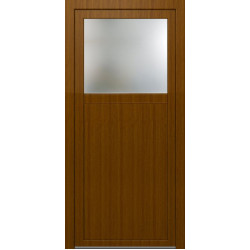 Dveře palubkové dvoukřídlé 125cm dlouhé sklo