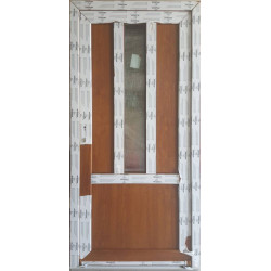 Vchodové dveře Aluplast 100 x 204 zlatý dub