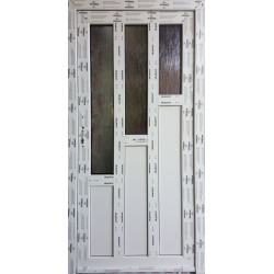 Vchodové  dveře bílé Aluplast 100x204 bílé