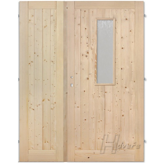 Palubkové dveře dvoukřídlé sklo 125cm Palubkové dveře dvoukřídlé sklo 125cm