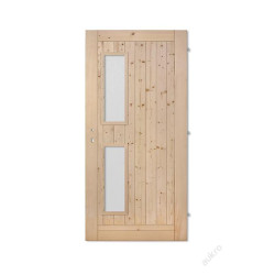 Vchodové dveře palubkové 2x sklo pod sebou