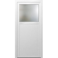 Vedlejší vchodové dveře 98 x 198 sklo, bílé