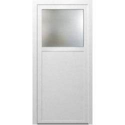 Vedlejší vchodové dveře 98 x 198 sklo, bílé